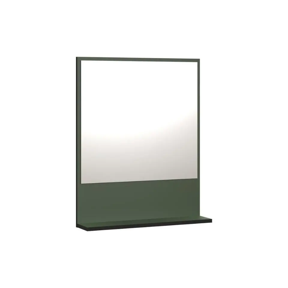 Hioshop PureBliss spiegel bad met 1 plank groen