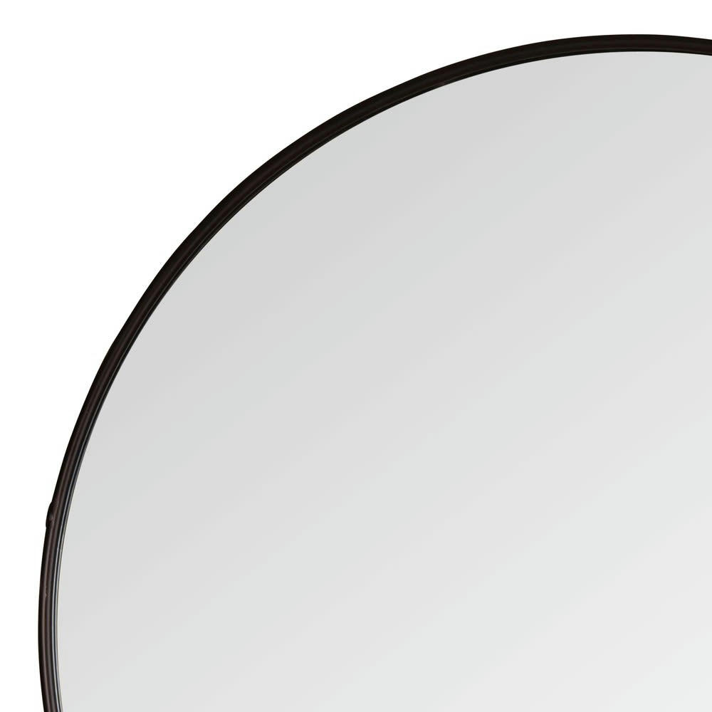 LUCAS - Miroir rond en métal D81