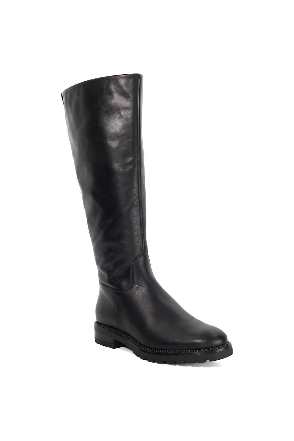 Dune London Wide Fit 'Wftayah' Leather Knee High Boots