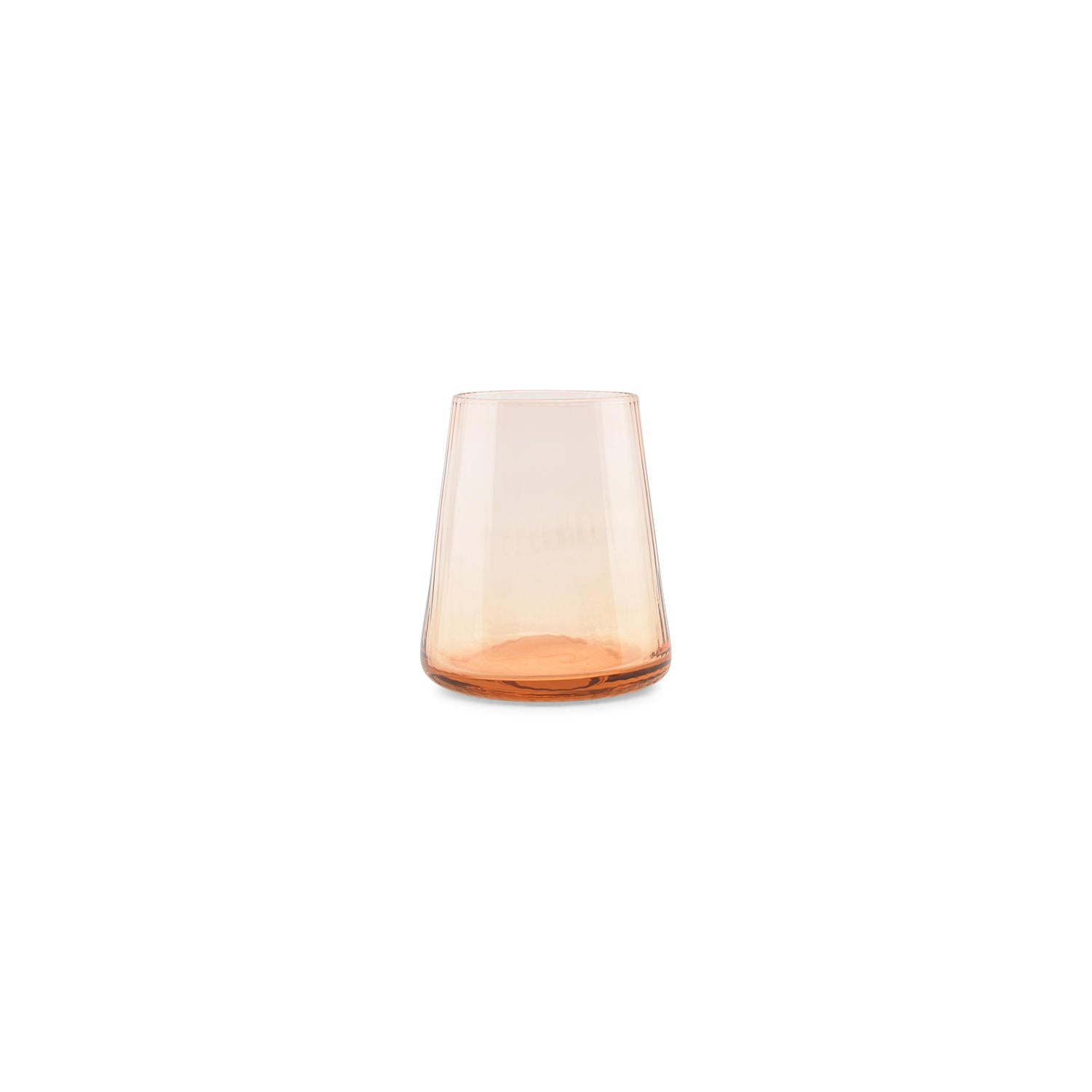 S|P Collection - Glas 30cl amber Ray - Set van 4