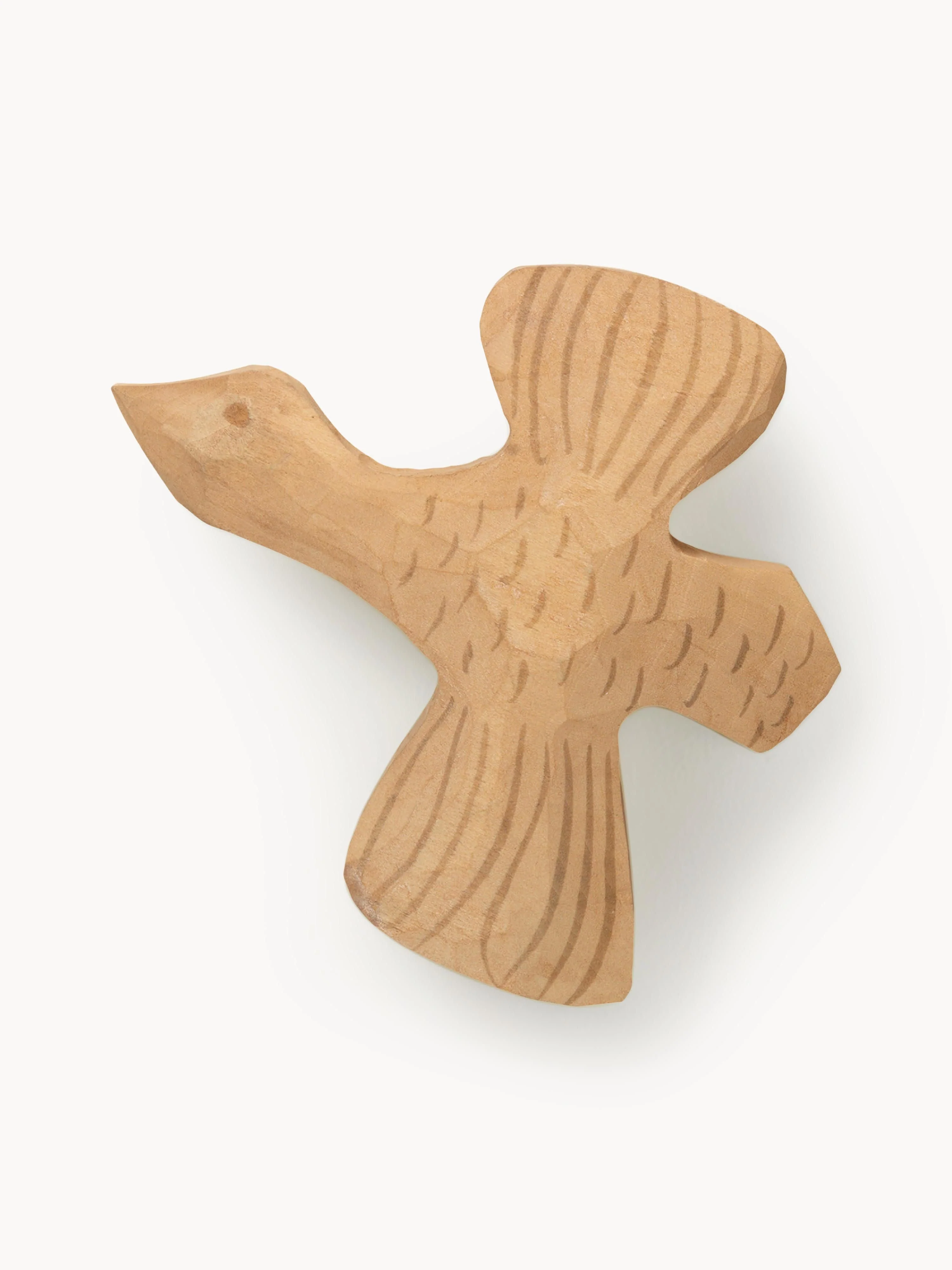Handgefertigter Wandhaken Billie Bird aus Espenholz