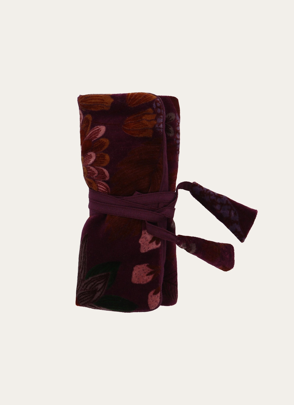 POCHETTE à BIJOUX EN VELOURS SOLAL VIOLET