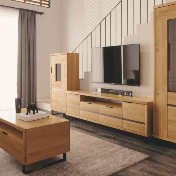 Loftowa szafka rtv 200 cm Mono Loft 02