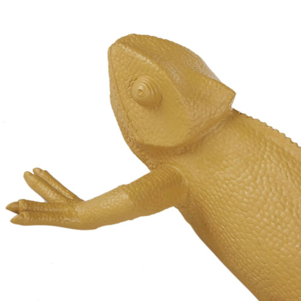 CAMELEA - Déco murale caméléon en résine marron 68x40