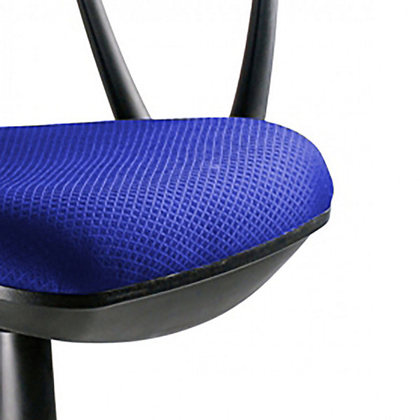 Fauteuil de bureau bleu réglable et inclinable avec roulettes - DESK