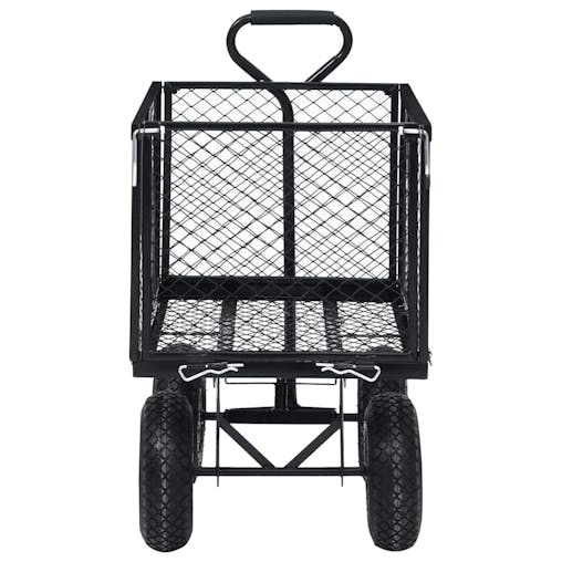 NNEVL Garden Hand Trolley Black 350 kg