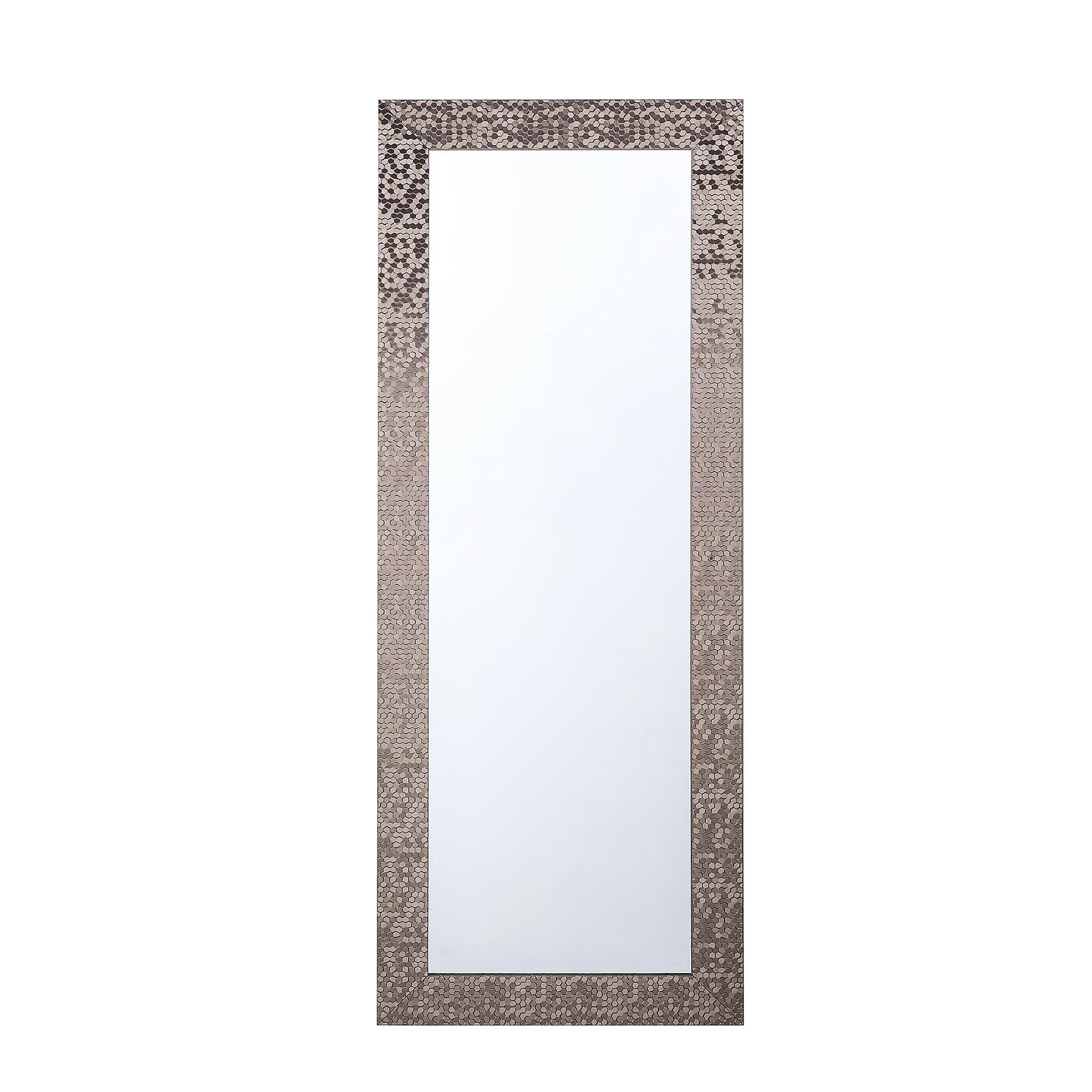 MARANS - Miroir en matériaux synthétiques marron 130x50
