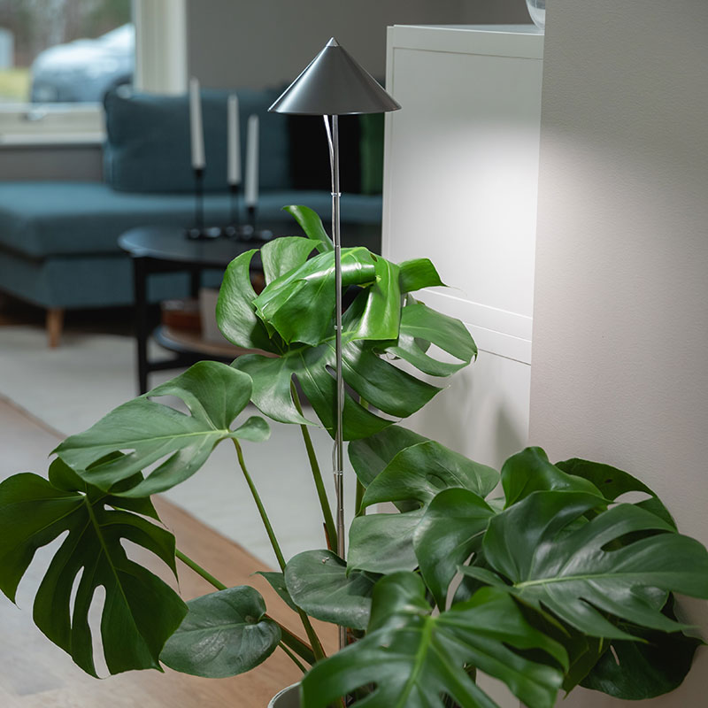 SunLite XL växtlampa med teleskopstativ, grå