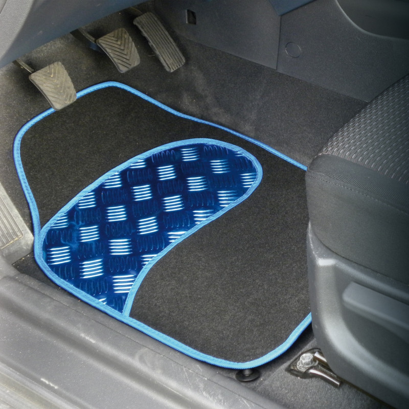 Tapis de sol pour voiture Sportivo bleu 4 pièces CARPOINT