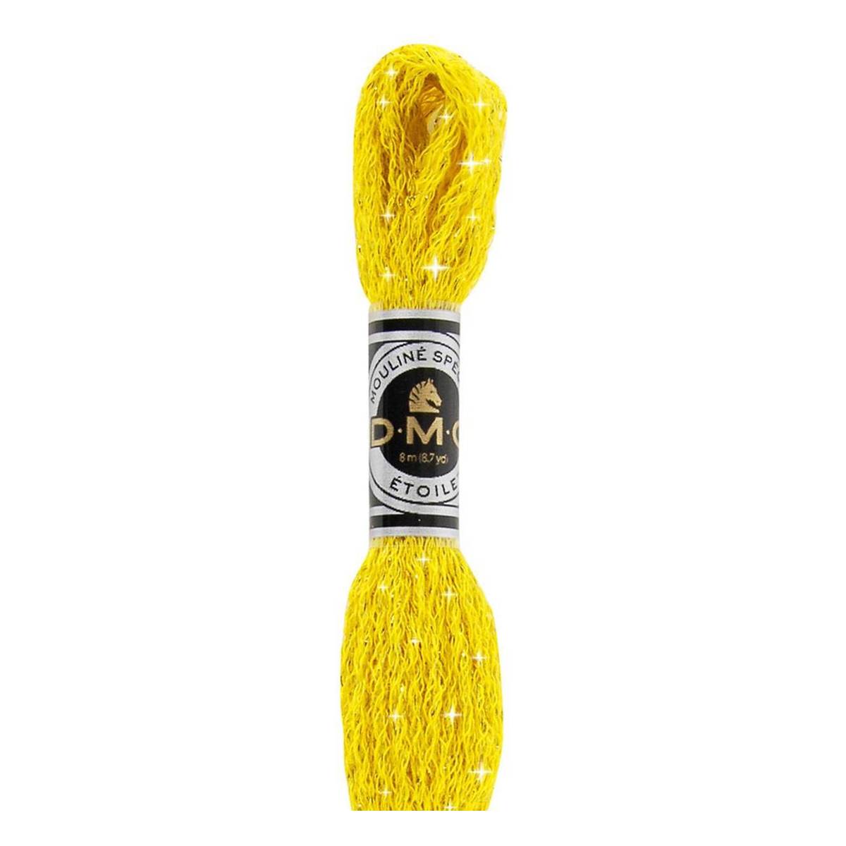 DMC Yellow Mouline Etoile Cotton Thread 8m (C444)