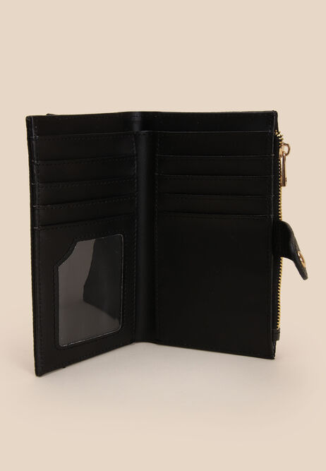 Womens Black Slimline Purse