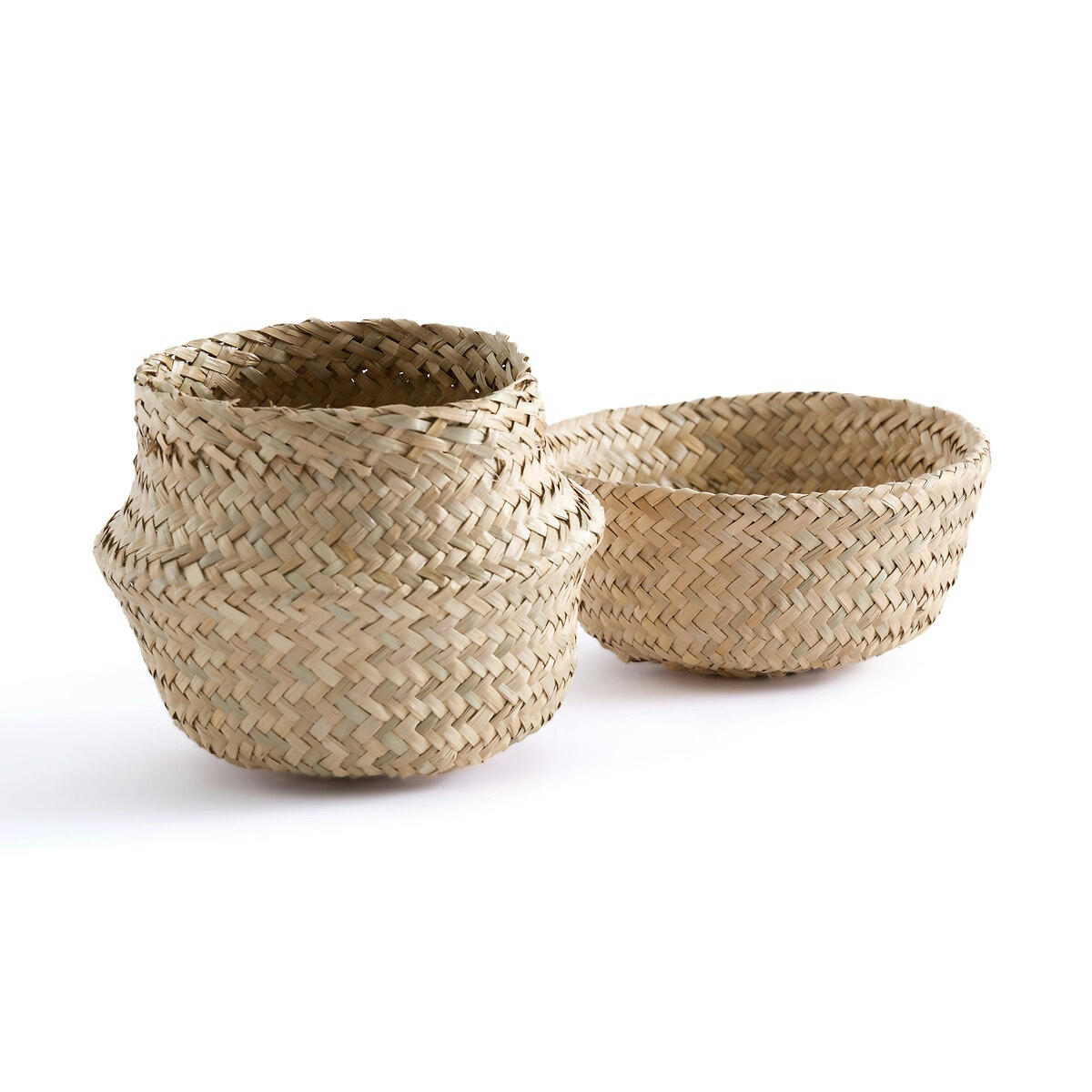 Lot de 2 paniers boule H13 cm, Rixy