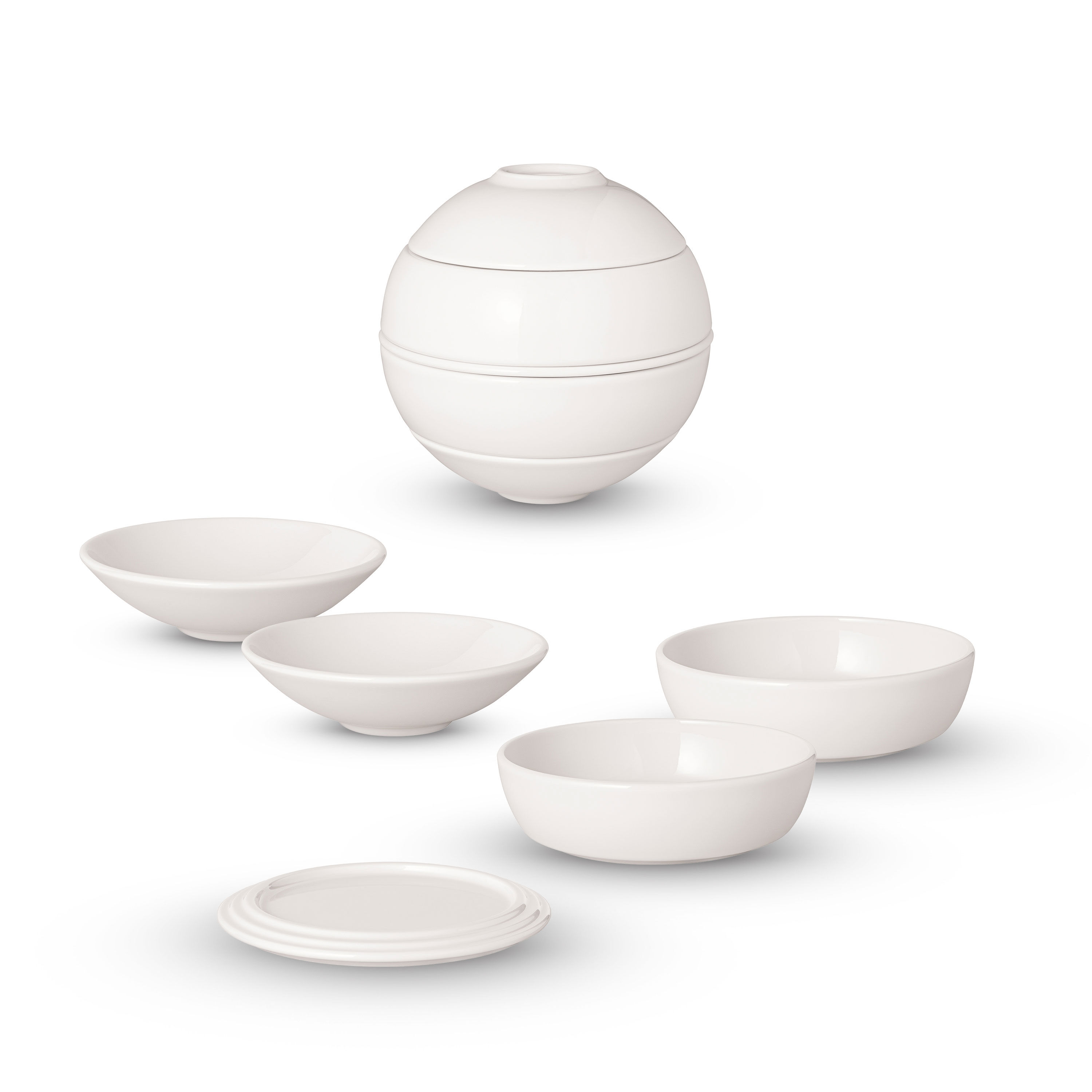 La petite Boule Snacking set - White, Premium Porcelain