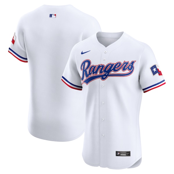 Texas Rangers Nike Home Elite Jersey - White