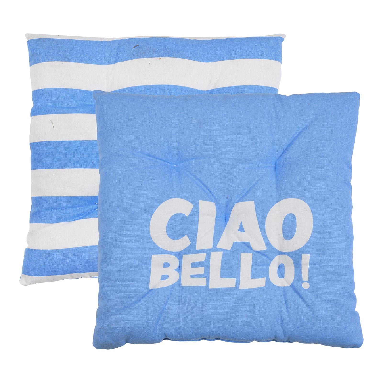 Outdoor-Wende-Sitzkissen Ciao Bello Blau,L 400 x B 400 mm