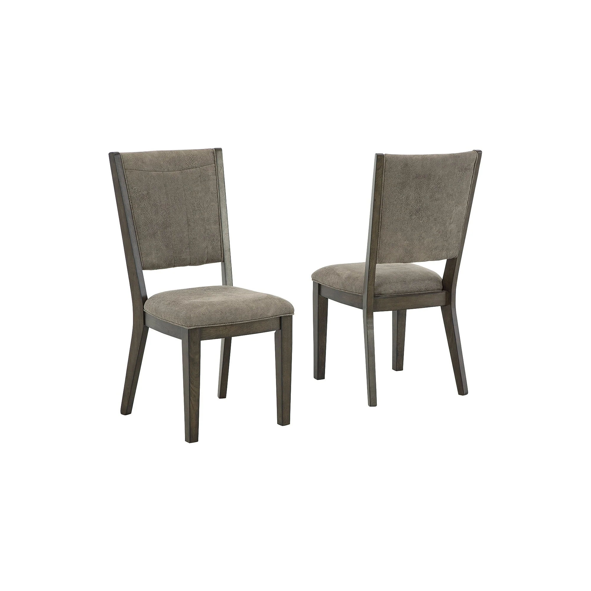 Ashley Furniture Wittland Gray/Dark Brown Dining Upholstered Side Chair (Set of 2) - 17W x 22D x 39H
