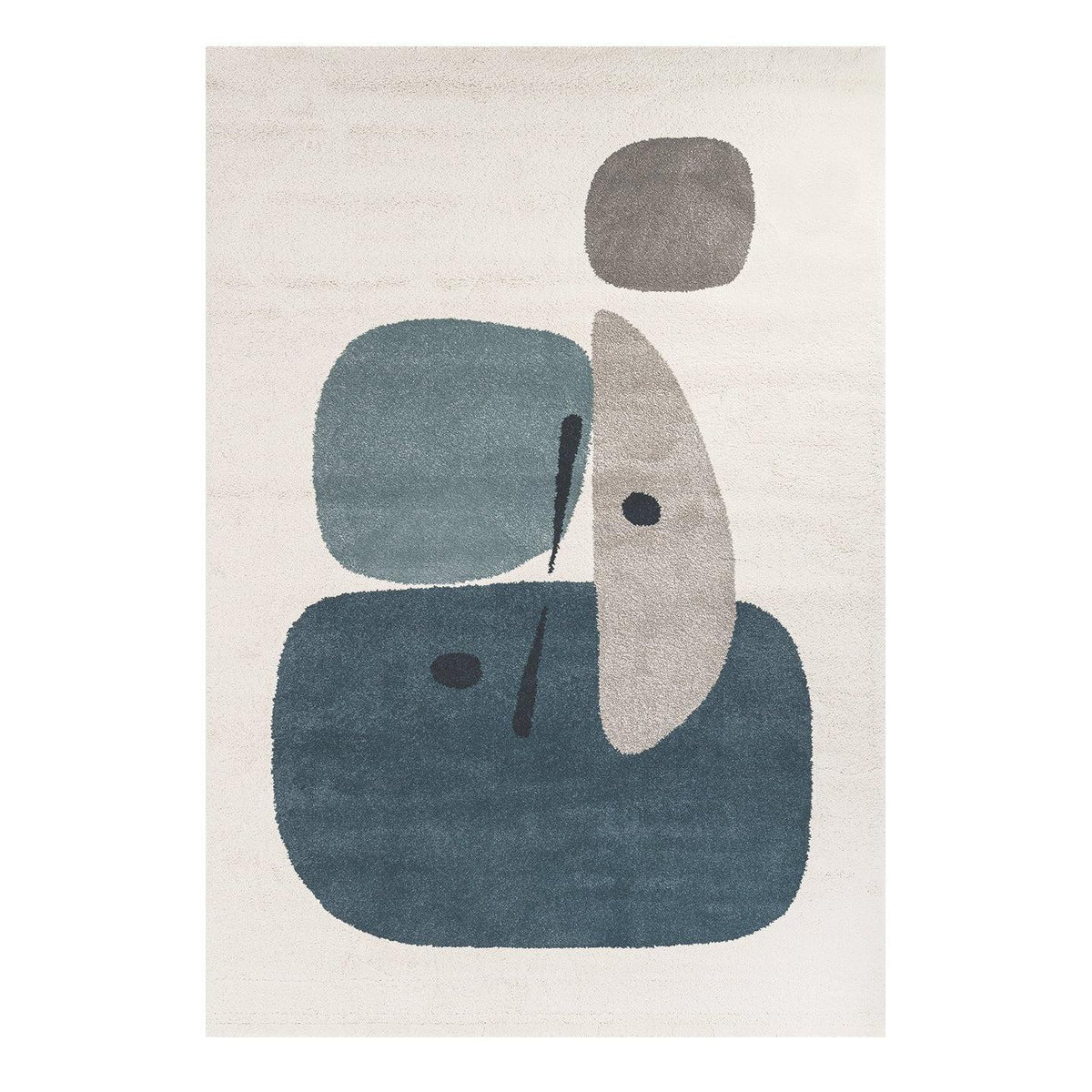 AFK Living vloerkleed Collage - zeer zacht - blauw - 160 x 230 cm