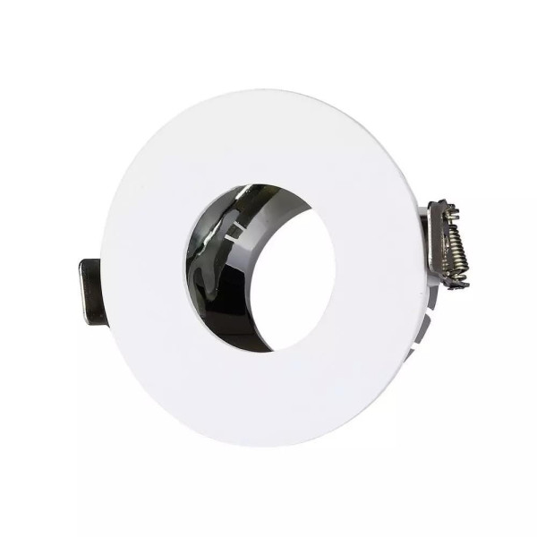 Oprawa wpuszczana oczko okrągła biała 7,5cm1xGU10x35W IP20 V-TAC