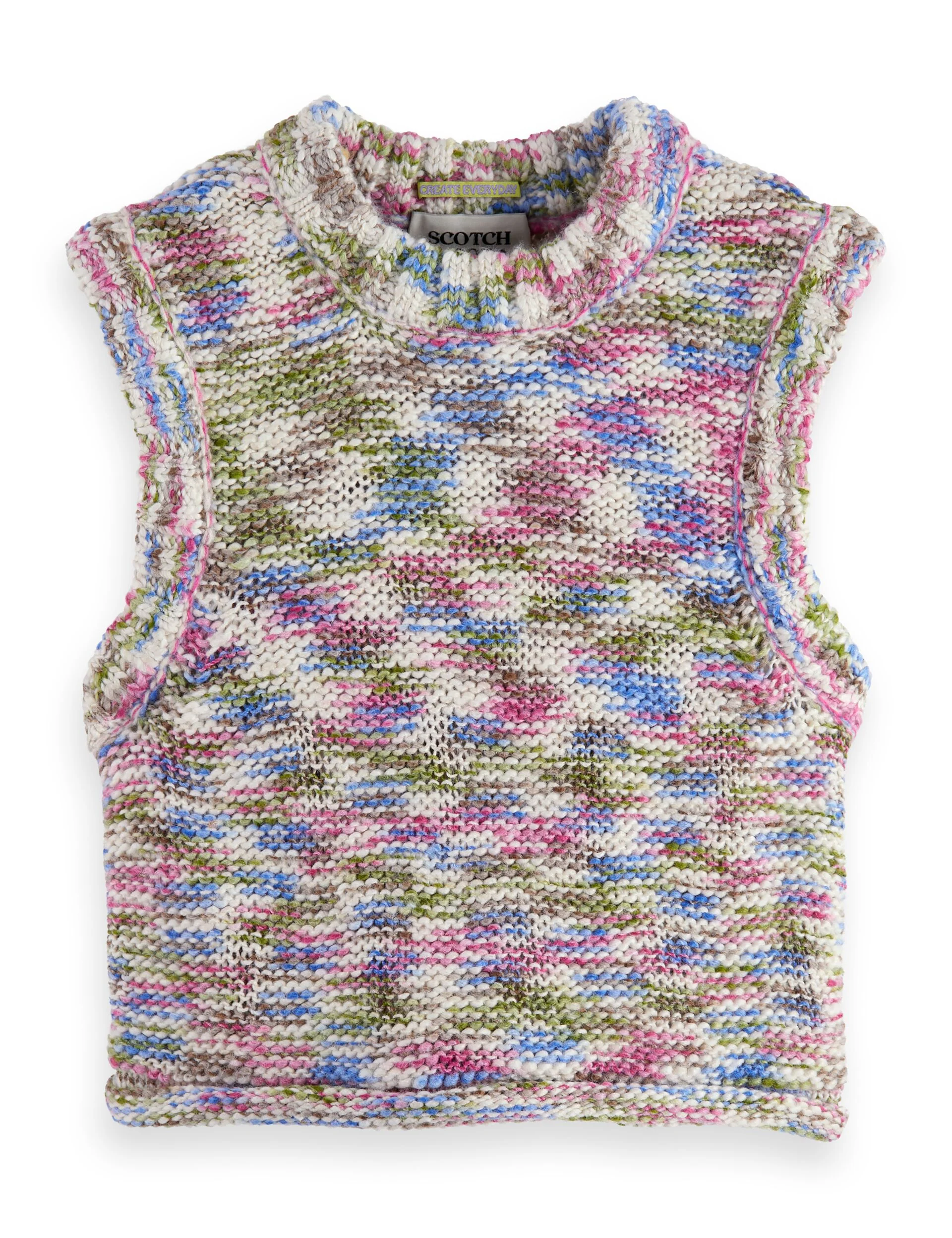 Girls' Multi-color melange vest