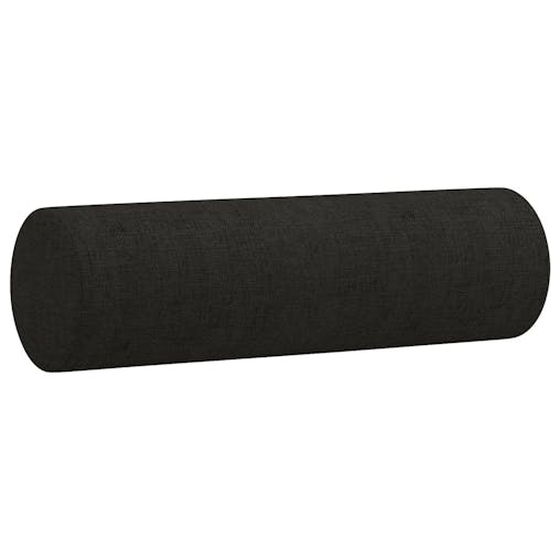 NNEVL Throw Pillows 2 pcs Black &Oslash;15x50 cm Fabric