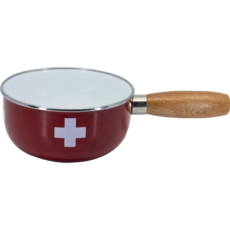Fondue Caquelon Swiss Cross