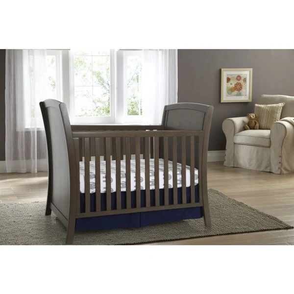 Kolcraft Elise 3-in-1 Slate Grey Convertible Crib