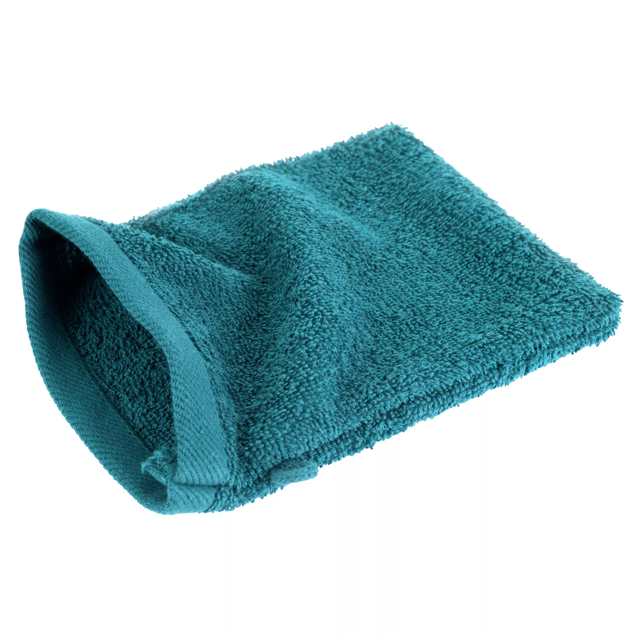 Myjka do kąpieli 16x21 cm bawełniana kolor ciemnoturkusowy 500 g/m2 GŁADKI 2