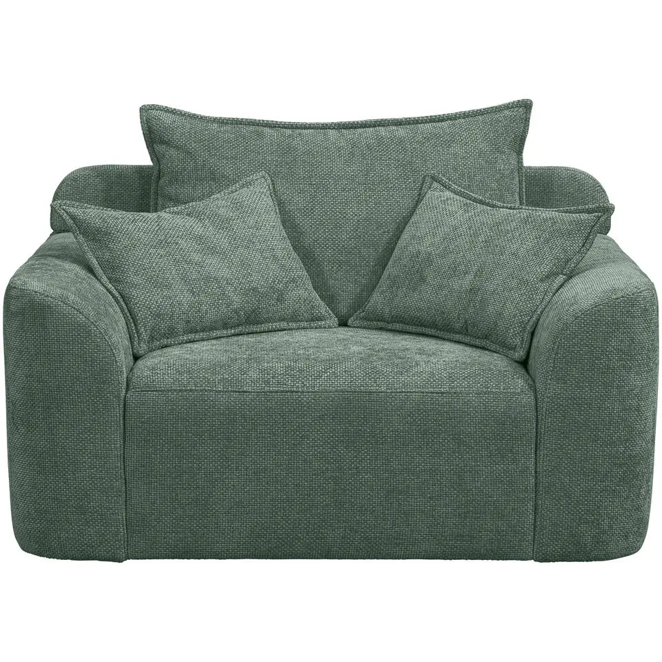 Draaibare Loveseat Elsa - stof Eden - saliegroen