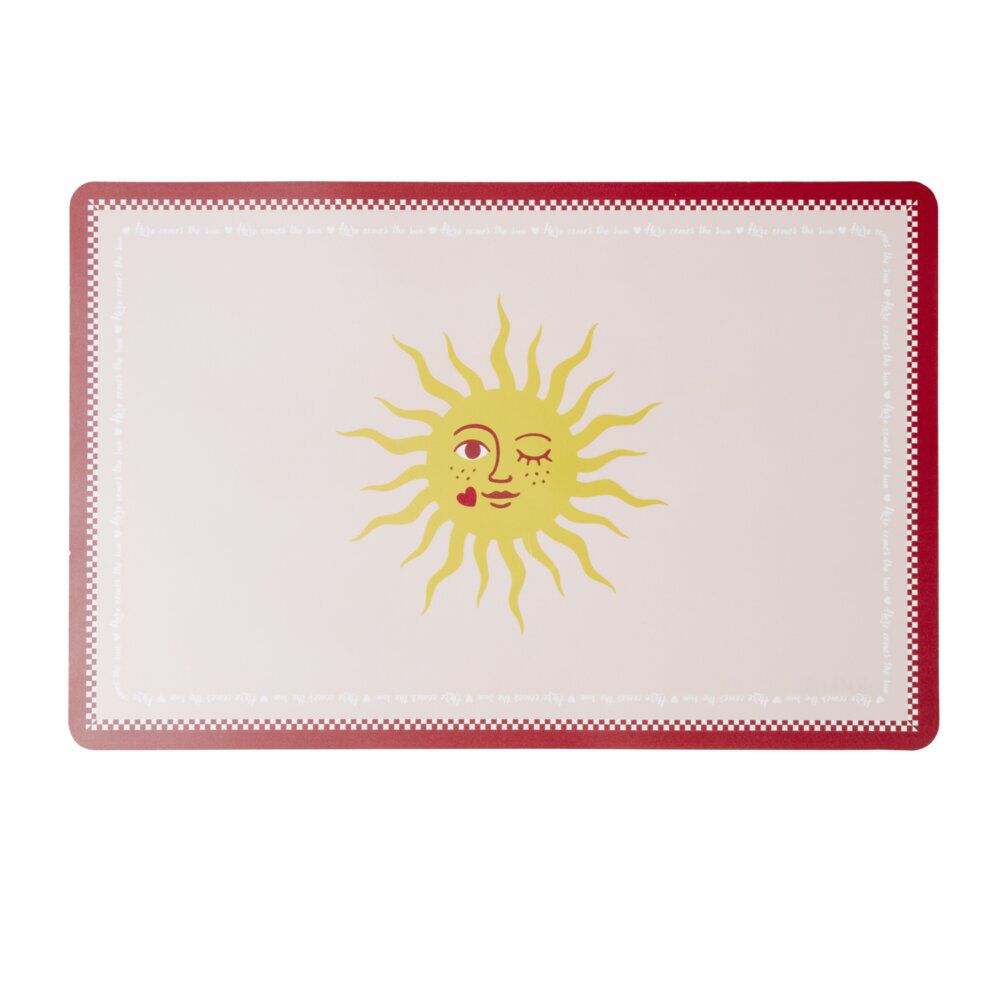 Set de table rectangulaire plastique motif tropical 28,5x43,5cm (2 modèles)