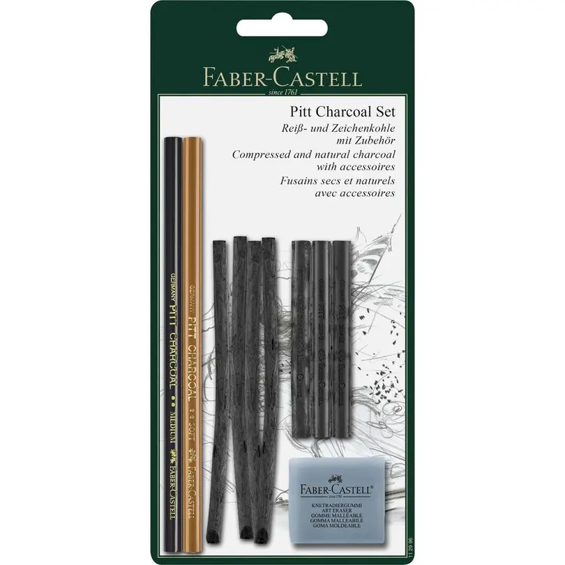 Bleistift 10-teilig Charcoal Pitt