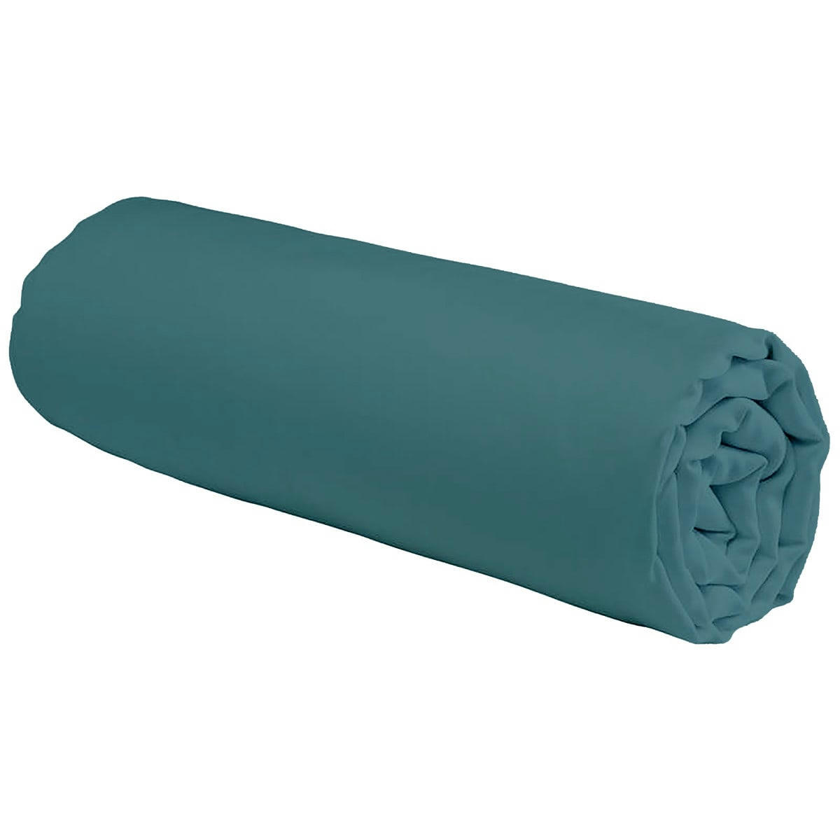 COTON UNIS - Drap housse coton  uni canard 140x200cm