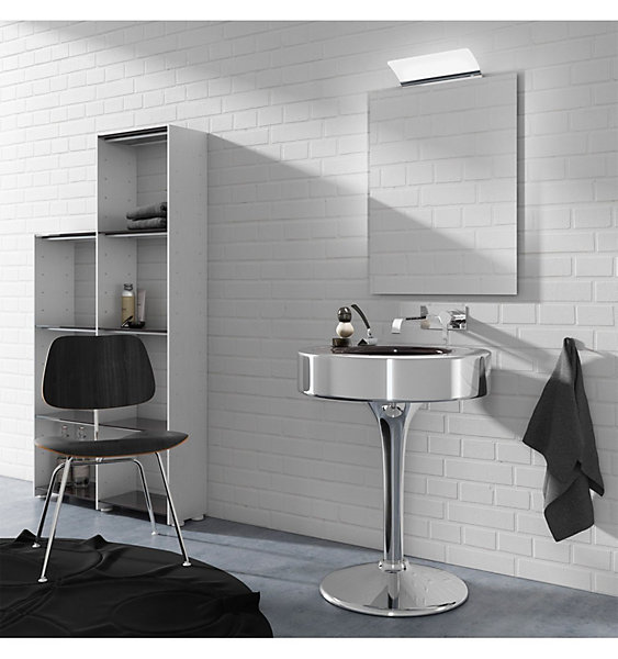 Applique LED pour miroir de salle de bain - Lumière blanche froide (5700K) - 12.9 x 7.3 x 30cm - Modèle Apollo