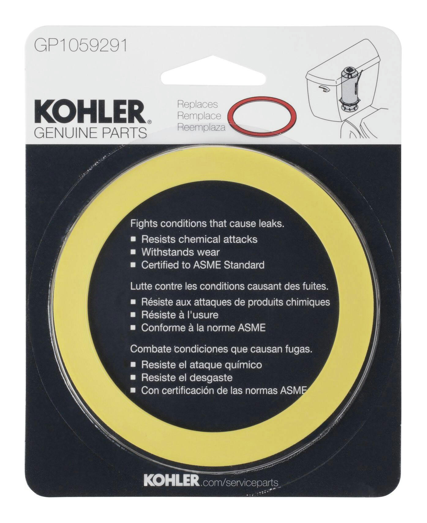 Kohler GENIUNE Parts GP1059291 Flush Valve Seal for Class 5 & 6 Canister Toilets