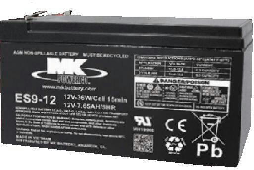 MK Battery 12-Volt 9 Ah SLA Battery, F2 Terminal