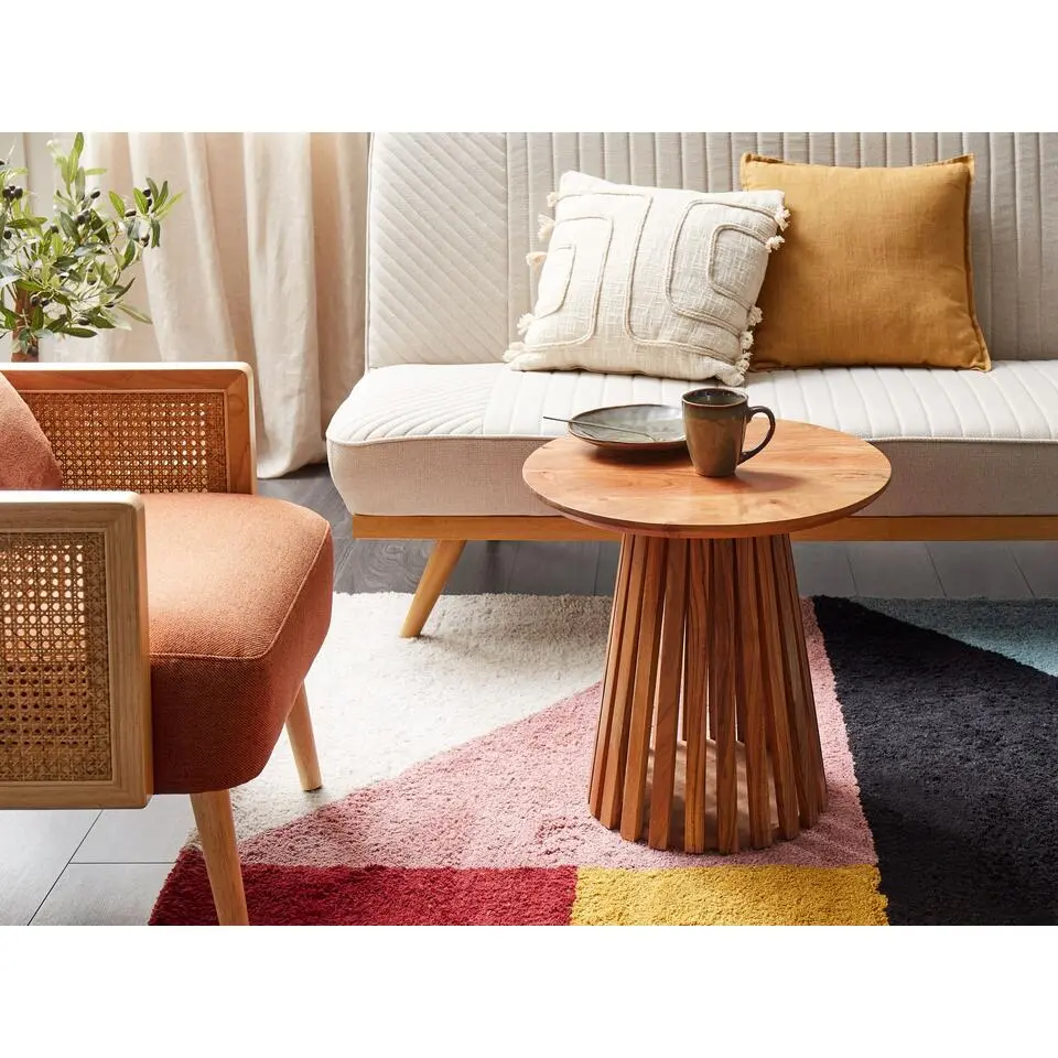 MESILLA - Ronde salontafel - Donkerhout - Acaciahout