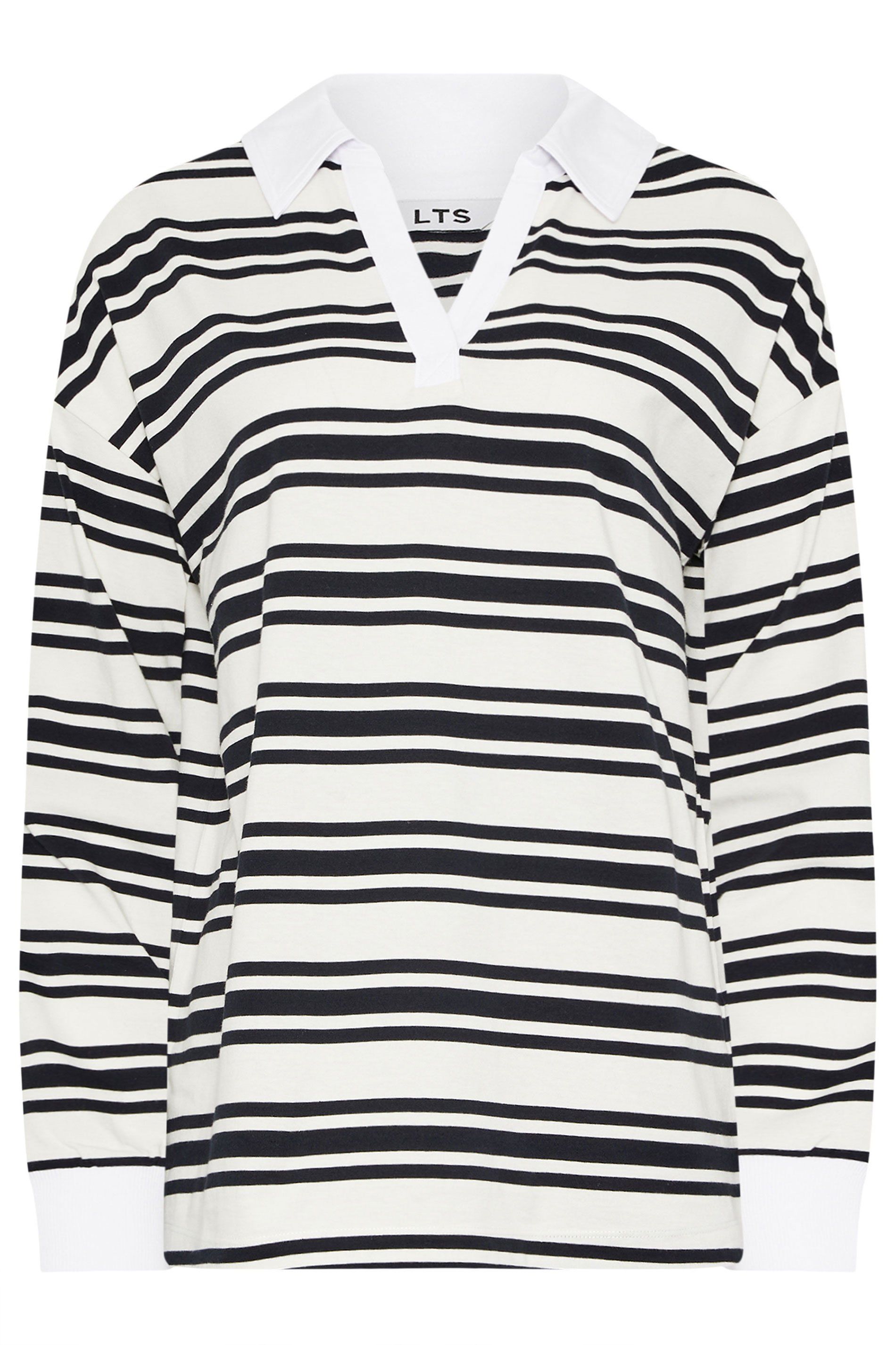 Long Tall Sally Tall Stripe Rugby Polo T-Shirt