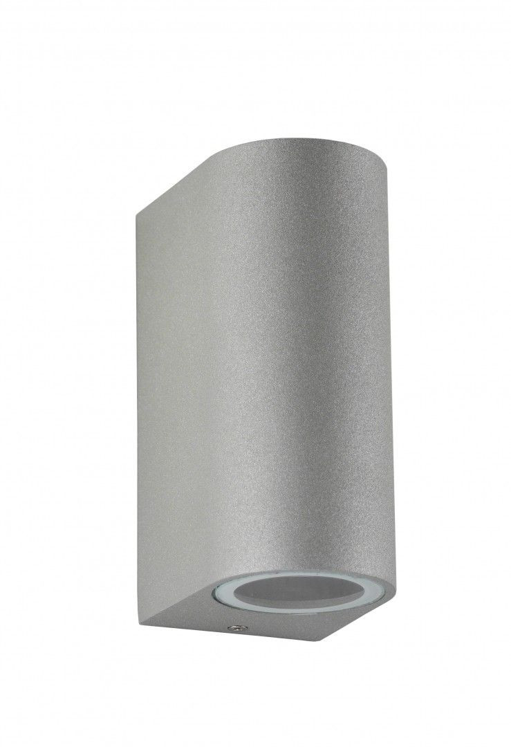 Kinkiet zewnętrzny srebrny Mini 2xGU10x35W IP44 SU-MA