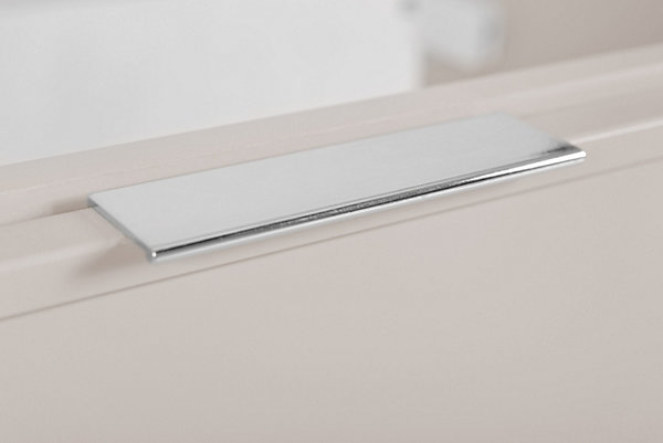 Meuble de salle de bain, Cachemire, poignée argentée, 46 x 80 x 57 cm