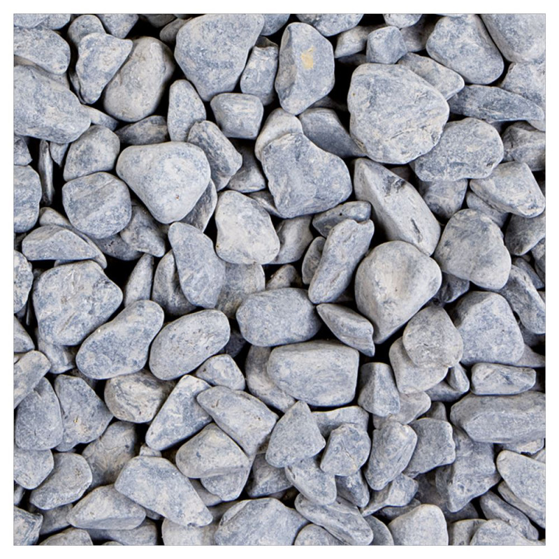 Palette 56 sacs Gravier Bluestone Pebbles bleu gris 20-40 mm 20 kg COBO GARDEN