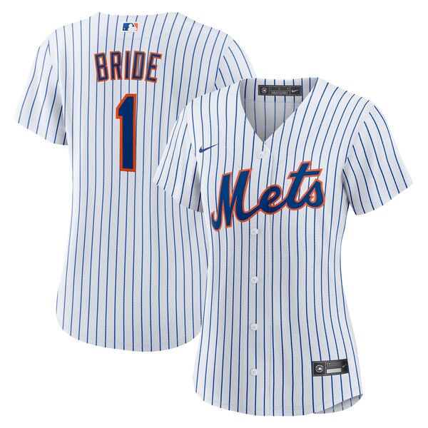 New York Mets Nike Women's #1 Bride Home Replica Jersey - White
