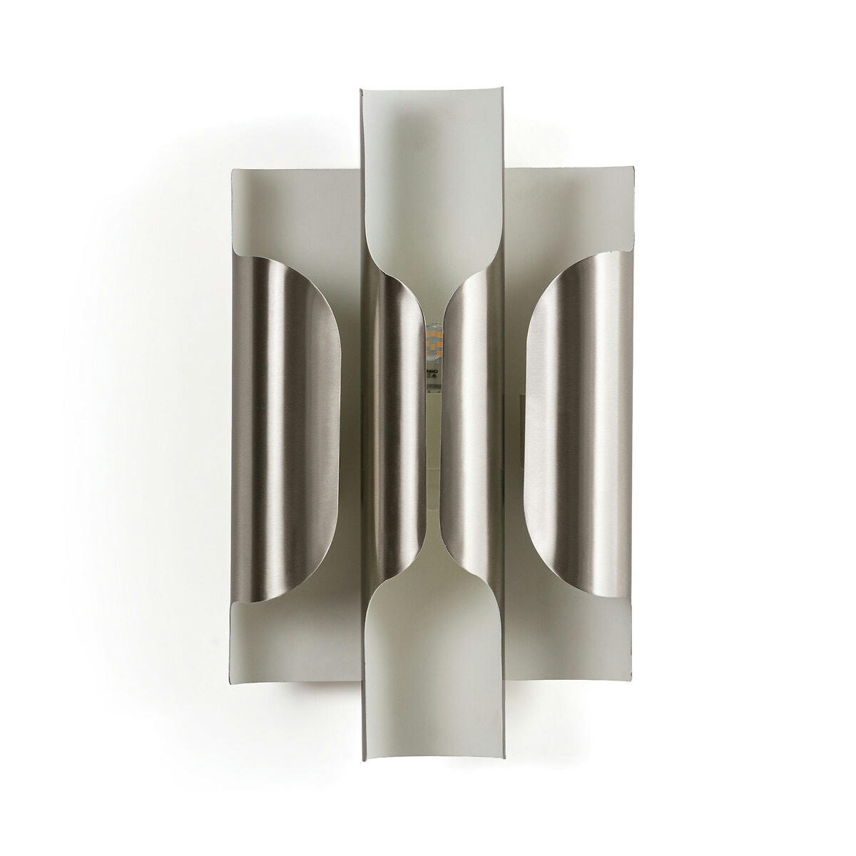 Applique métal fer, nickel satiné, Henrio