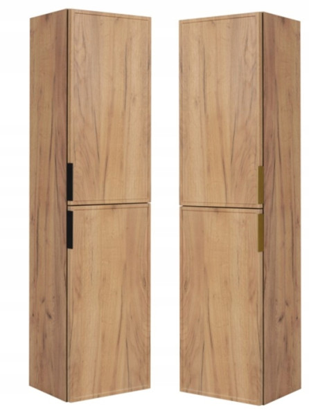 Slim Słupek łazienkowy 136 2D dąb craft złoty