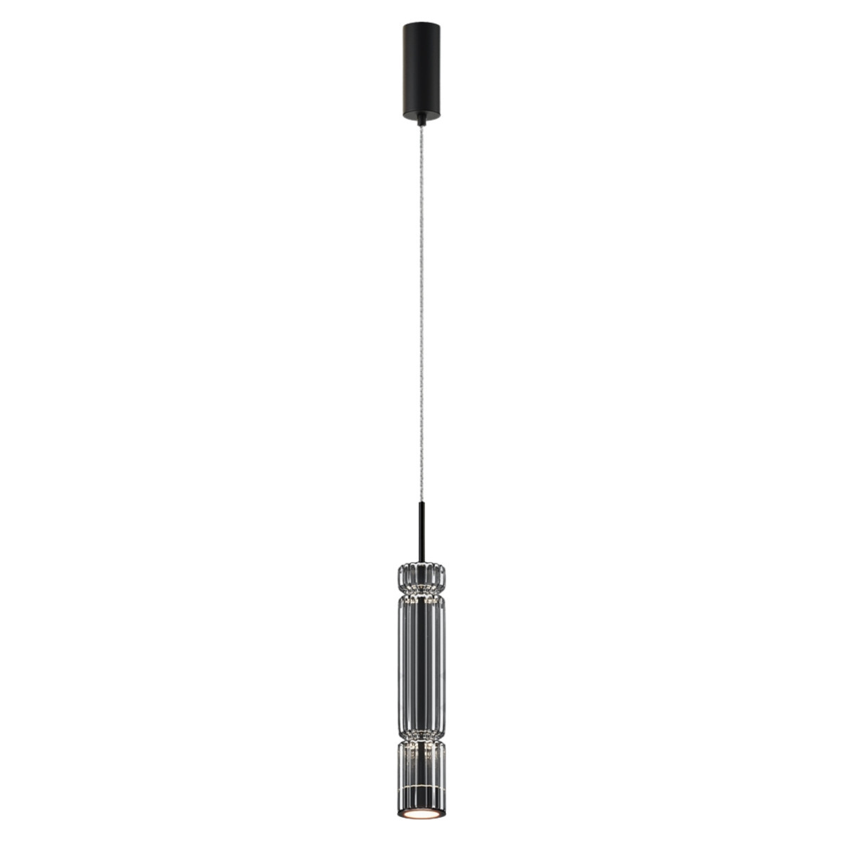 Lampa wisząca Ordo czarna LED 1x12W Ciepła biel 1600lm Maytoni