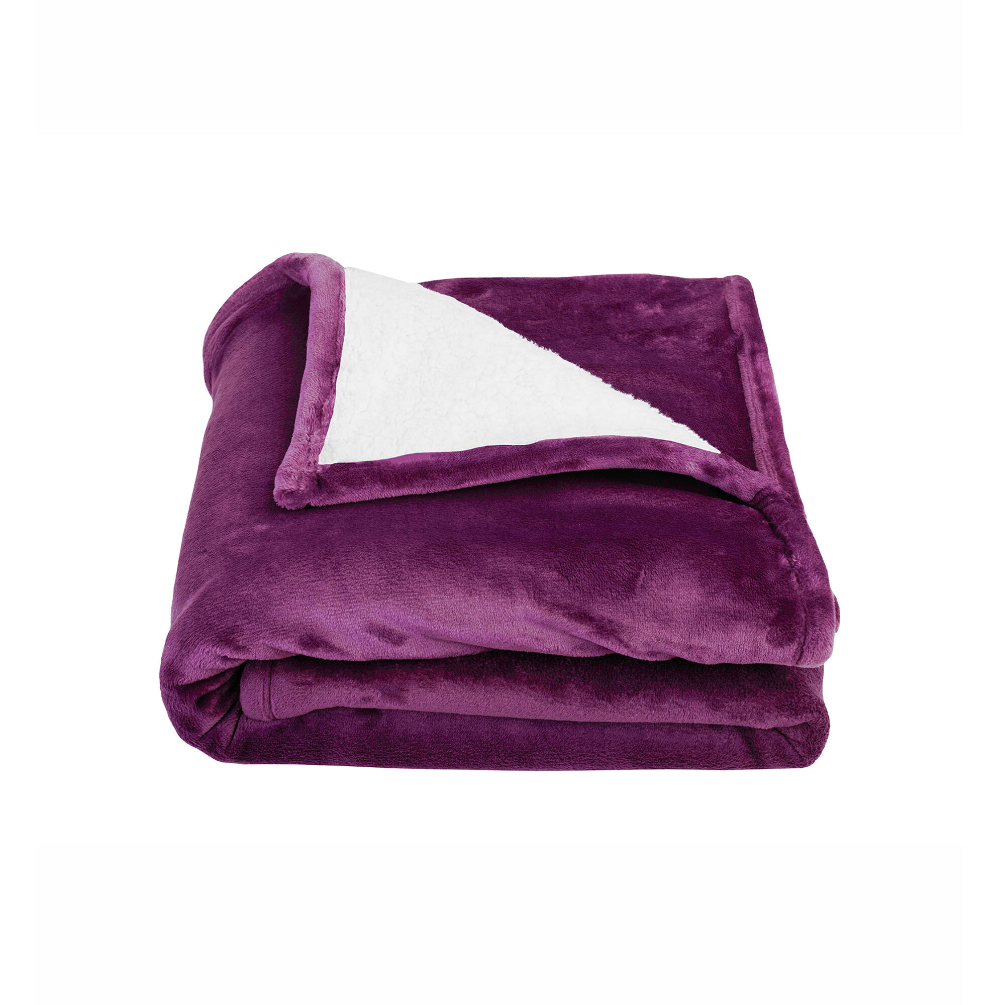 Couverture double face polaire et sherpa