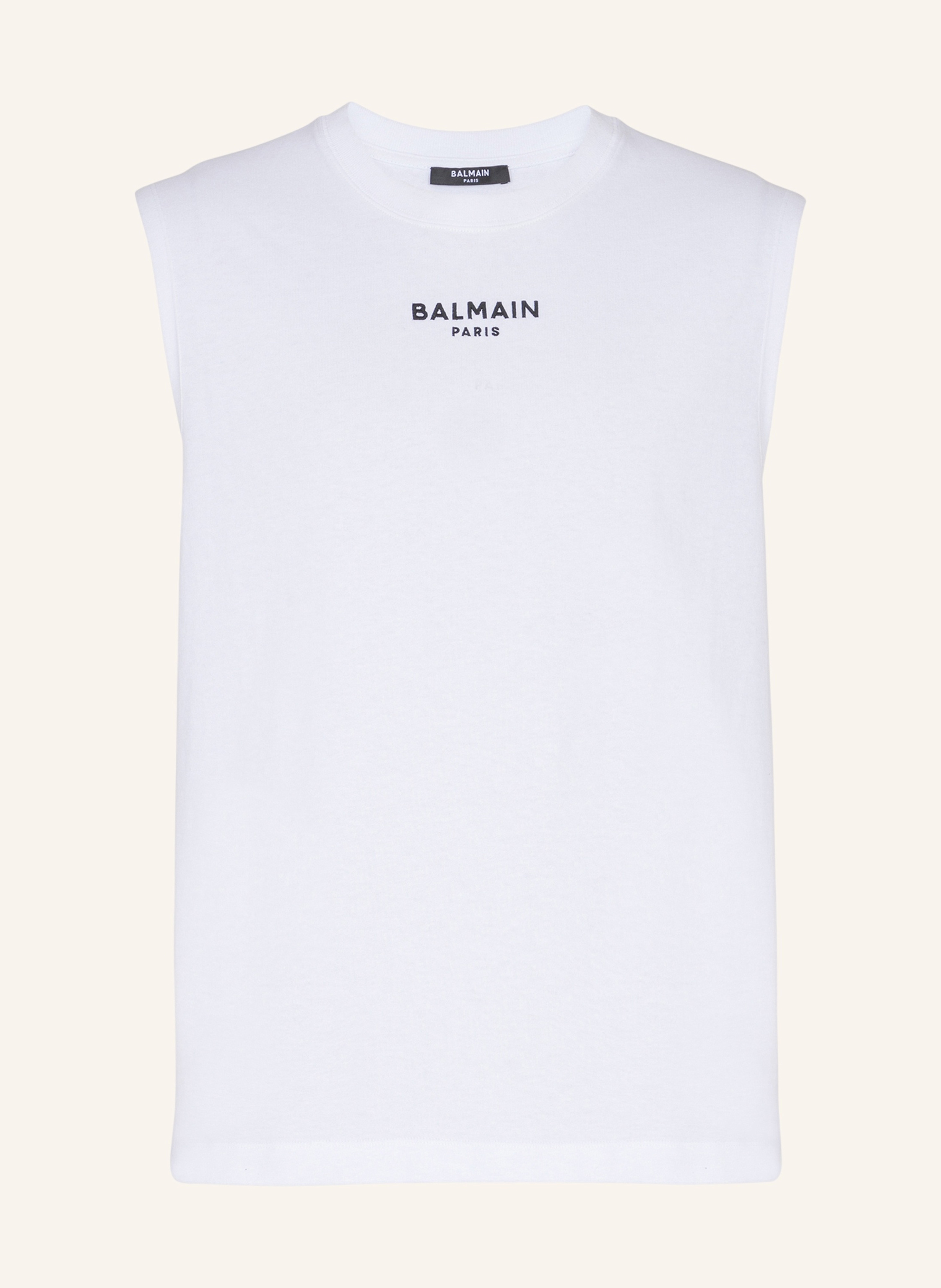 BALMAIN Besticktes Balmain Paris Tanktop