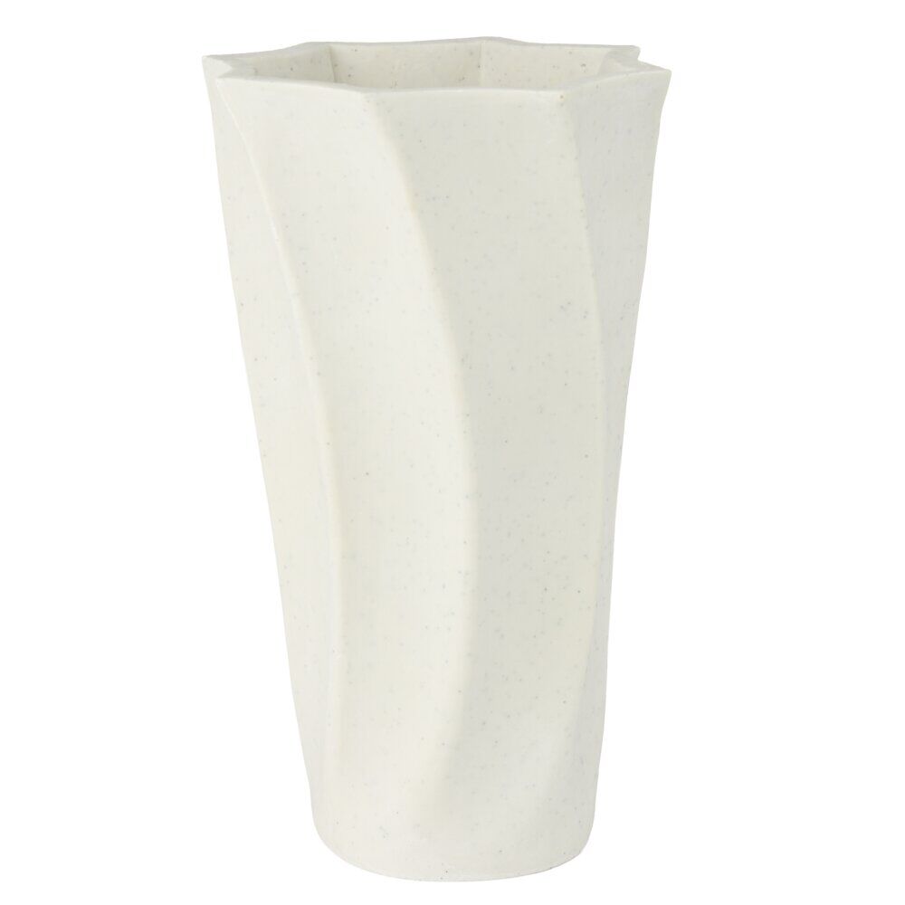 Vase funéraire forme vague polyrésine Ø10xH17cm (2 modèles)