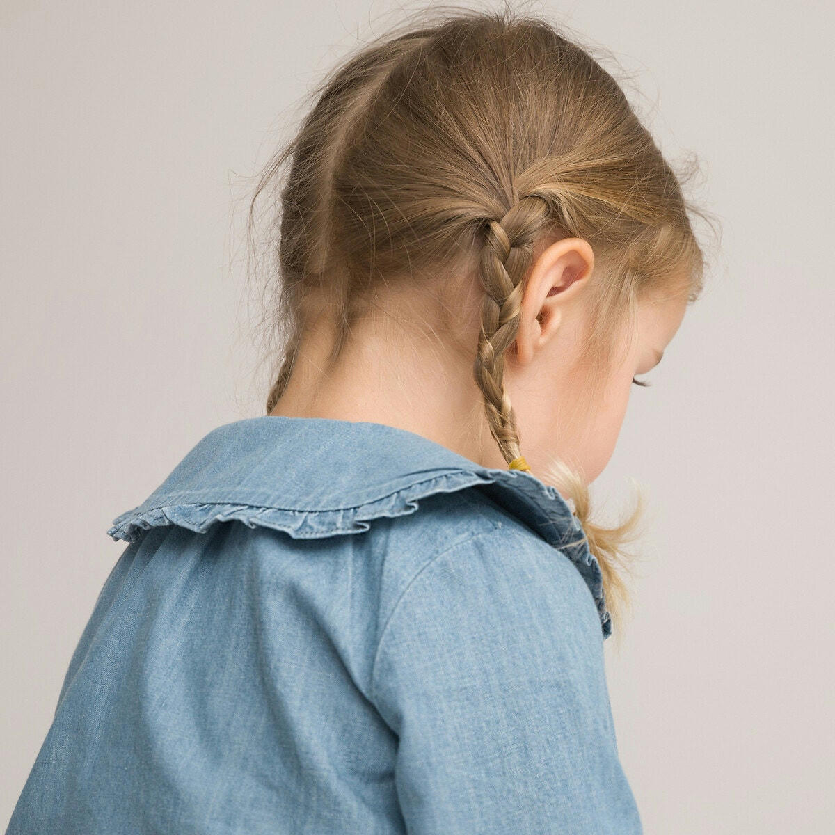 Blouse col claudine en jean