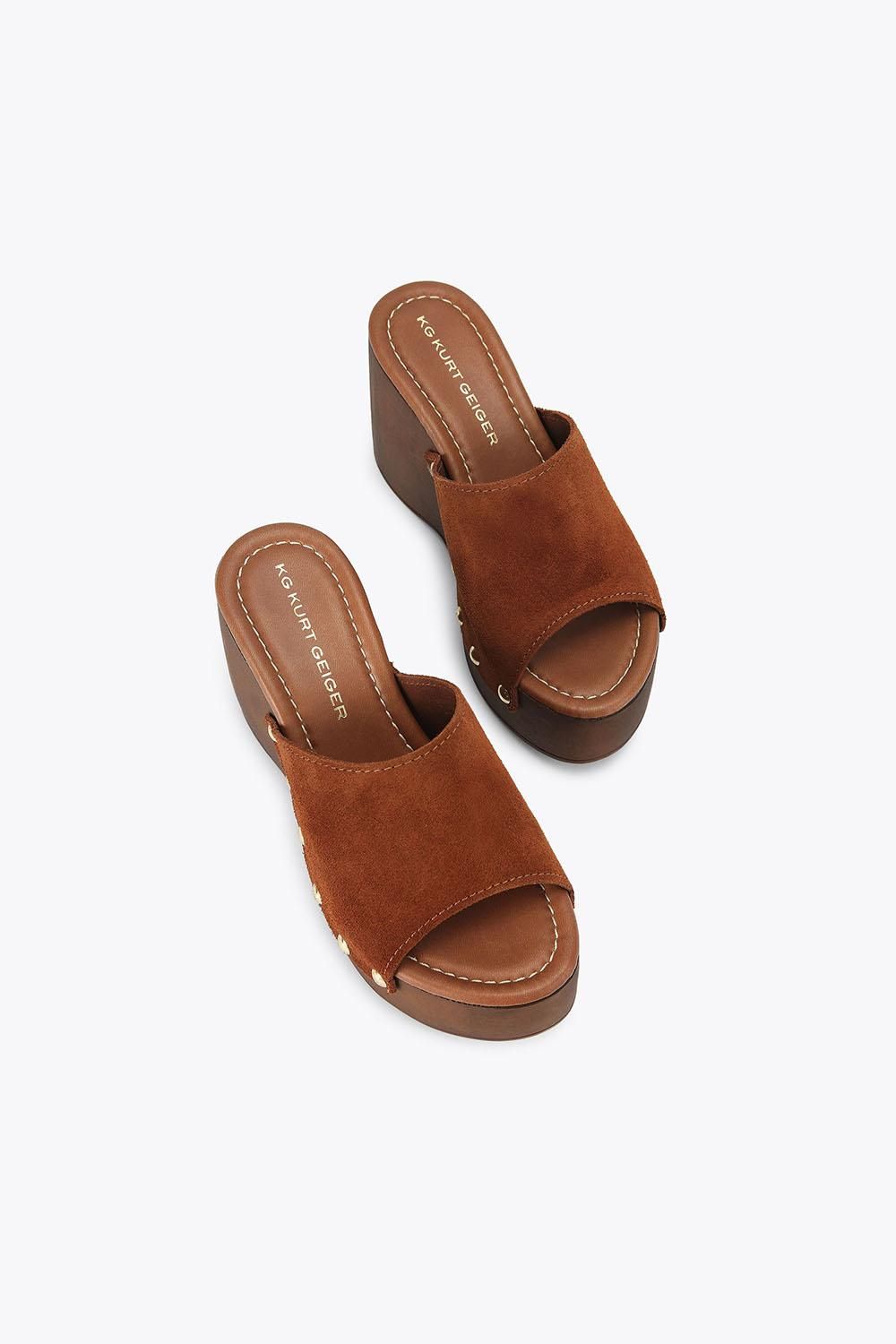 KG Kurt Geiger Rua Wedge' Suede Sandals