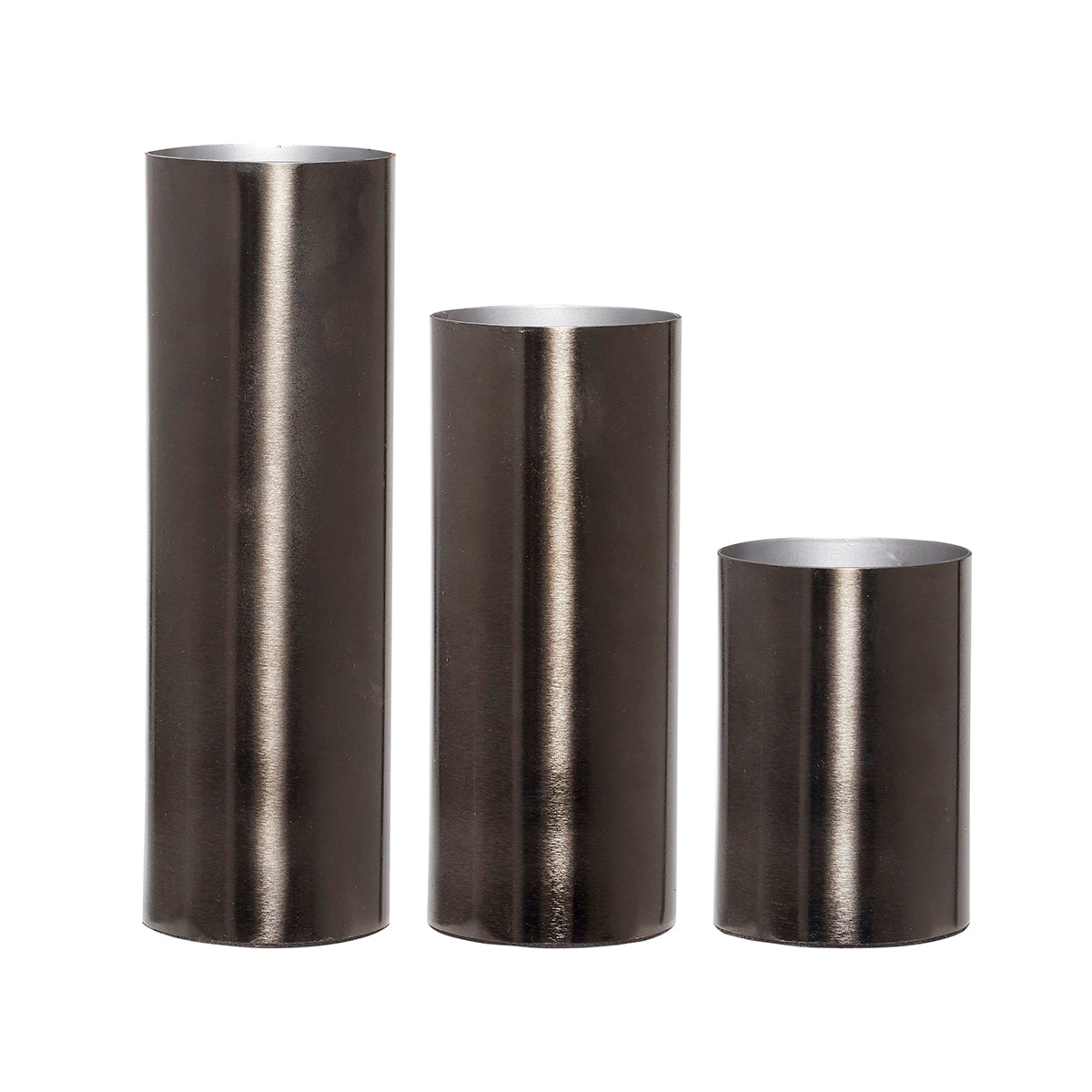 Hübsch vaas Gleaming - ijzer - ø7xh10, ø7xh16, ø7xh20cm