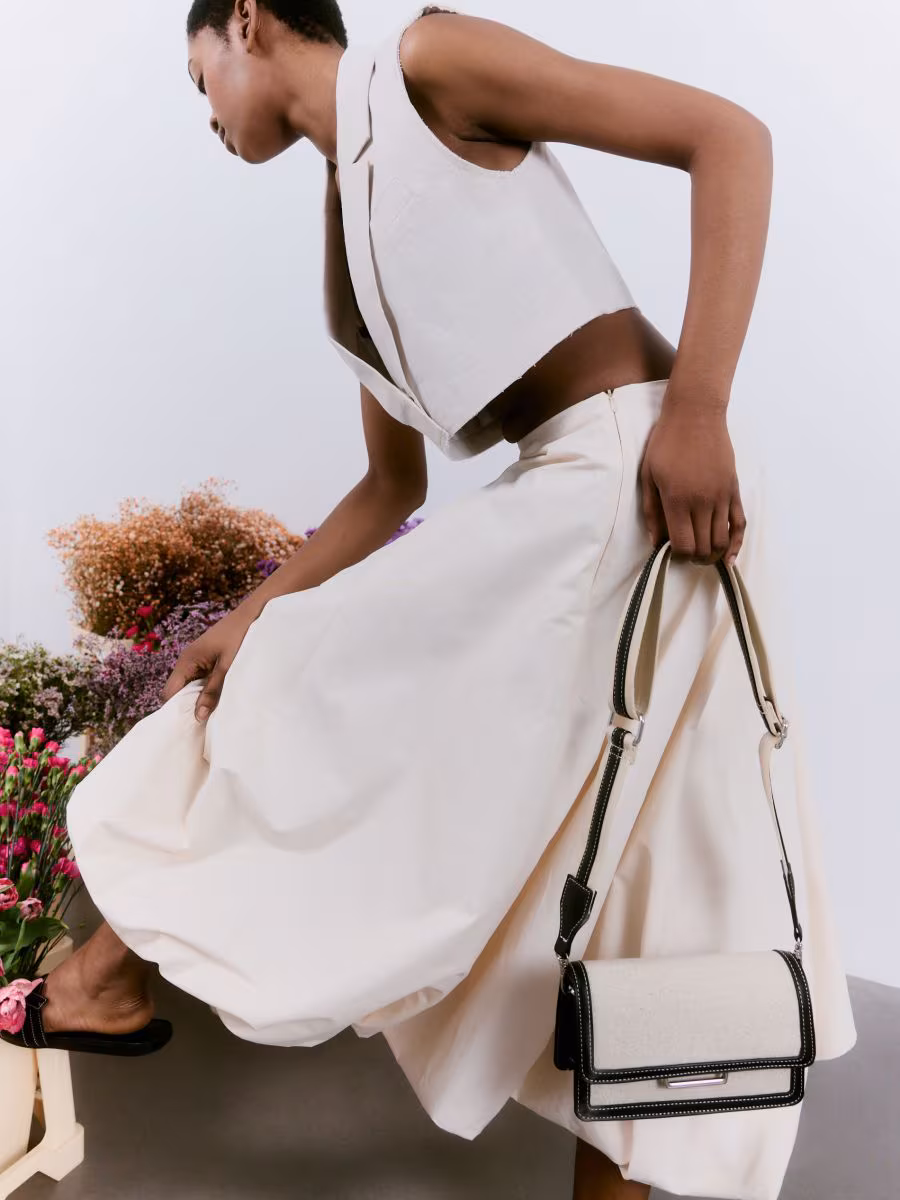 Jacquard Crossbody Bag